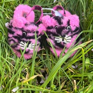 UGG Pink and Black Tiger Kids Slippers